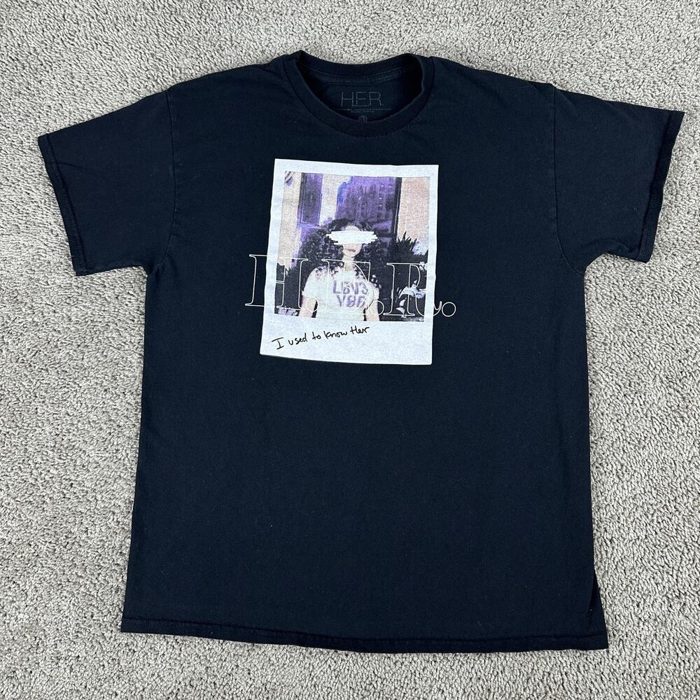 H.E.R. Shirt Mens Large I Used To Know Her Album Graphic Tee R&B Soul Music